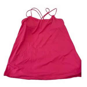 LULULEMON | pink tank with built in bra size 8